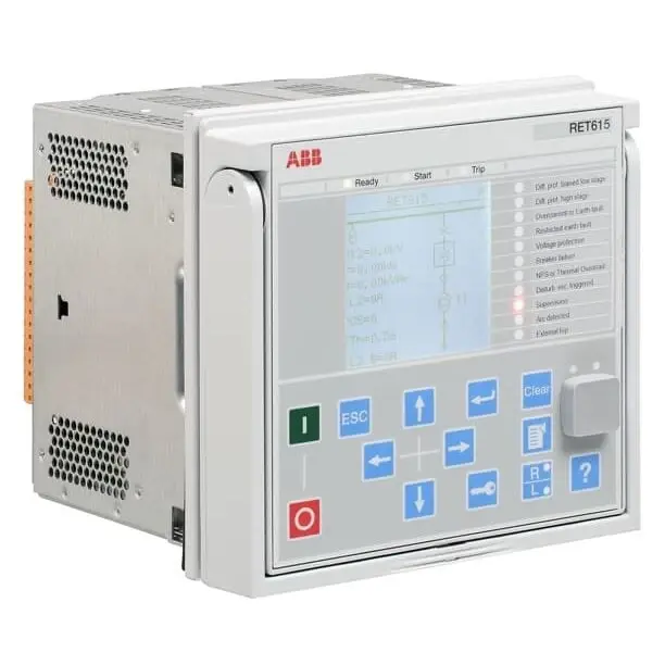 ABB RET615 transformer protection relay with web-browser HMI